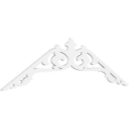 Ekena Millwork Pitch Amber Architectural Grade PVC Gable Pediment, 72"W x 21"H x 1"P (7/12) GPP072X021X100AMB